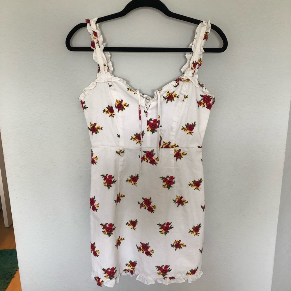 Floral dress with think straps